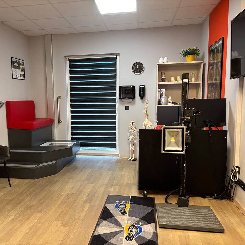 Behandlungsraum für eine Laufbandanalyse